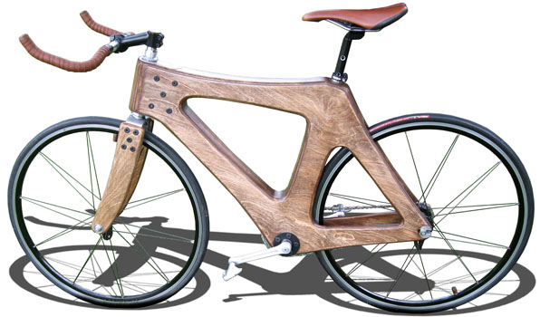 Enzo Esposito's wooden bicycle